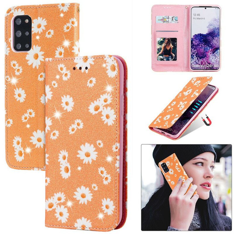 Puhelinkuoret Samsung Galaxy S20 Plus 4G / 5G Kotelot Flip Daisies