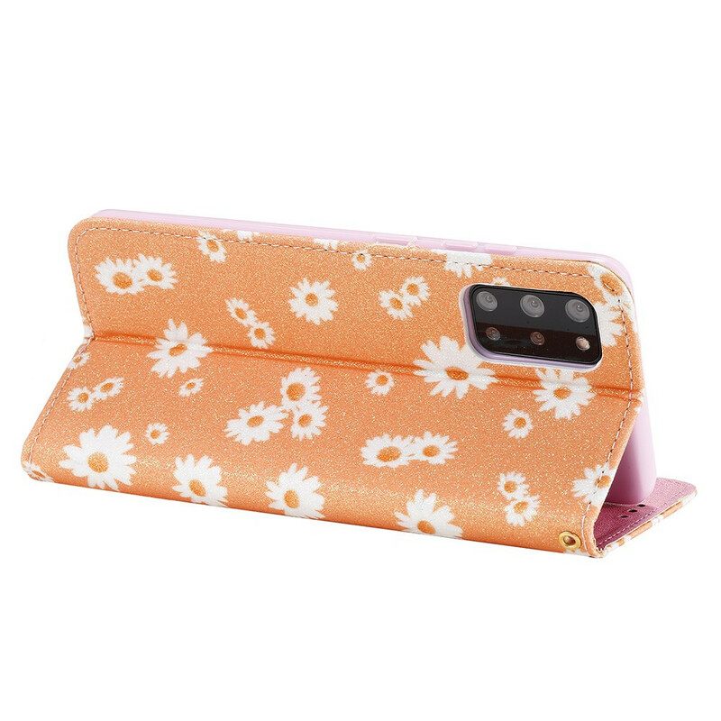 Puhelinkuoret Samsung Galaxy S20 Plus 4G / 5G Kotelot Flip Daisies