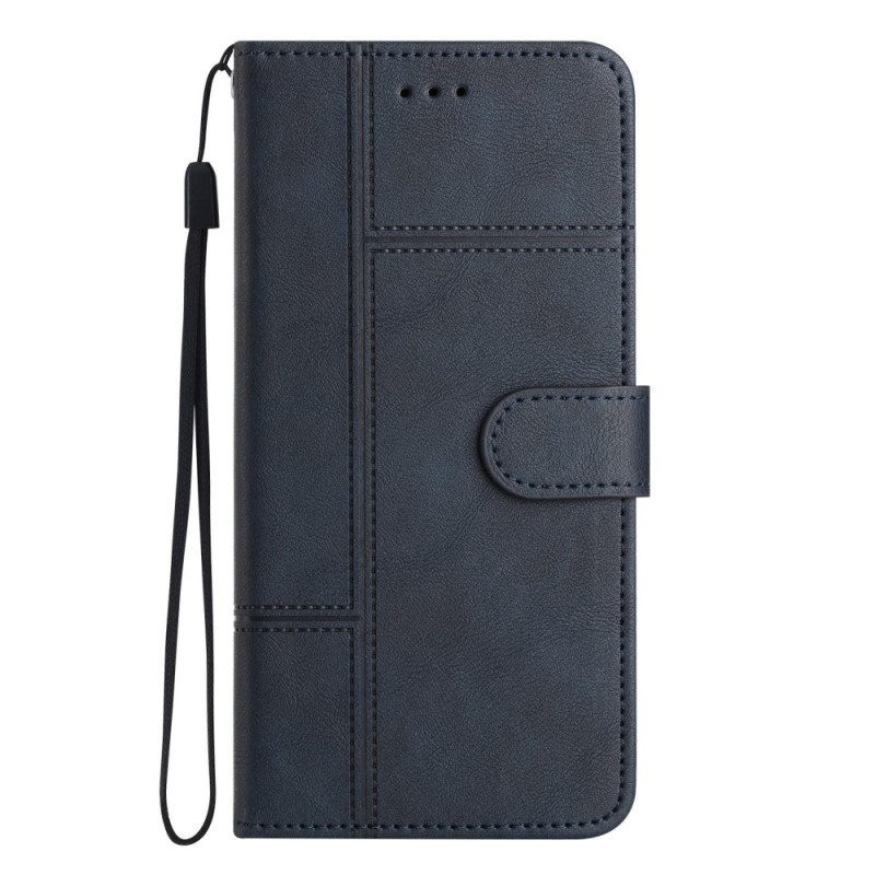 Flip Case Xiaomi 12 Lite Suojaketju Kuori Strappy Business Style