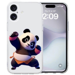 Kuori iPhone 16 Läpinäkyvä Panda Edge