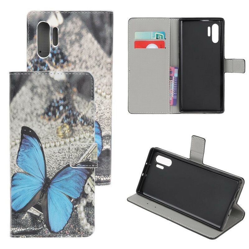 Kotelot Samsung Galaxy Note 10 Plus Blue Butterfly