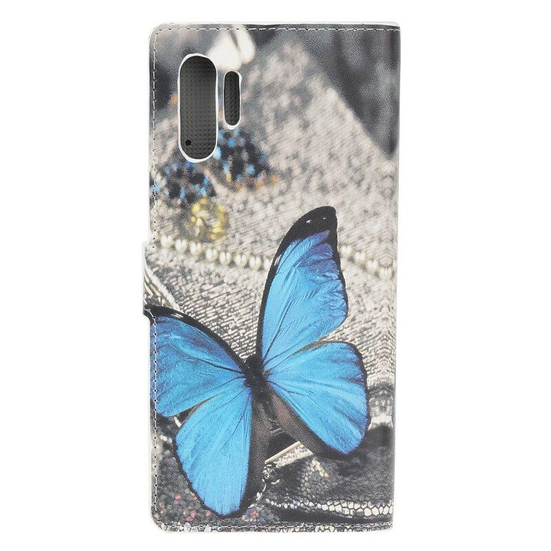 Kotelot Samsung Galaxy Note 10 Plus Blue Butterfly