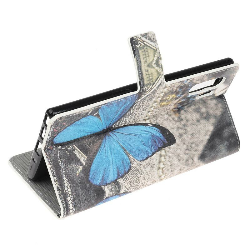 Kotelot Samsung Galaxy Note 10 Plus Blue Butterfly