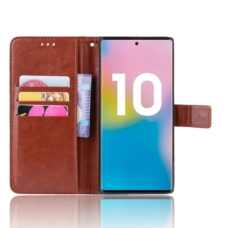 Kotelot Samsung Galaxy Note 10 Plus Keinonahka Näyttävä