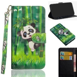 Kotelot Samsung Galaxy Note 10 Plus Panda Ja Bamboo