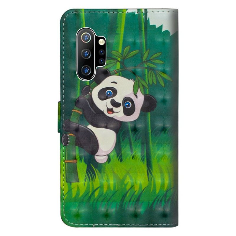 Kotelot Samsung Galaxy Note 10 Plus Panda Ja Bamboo