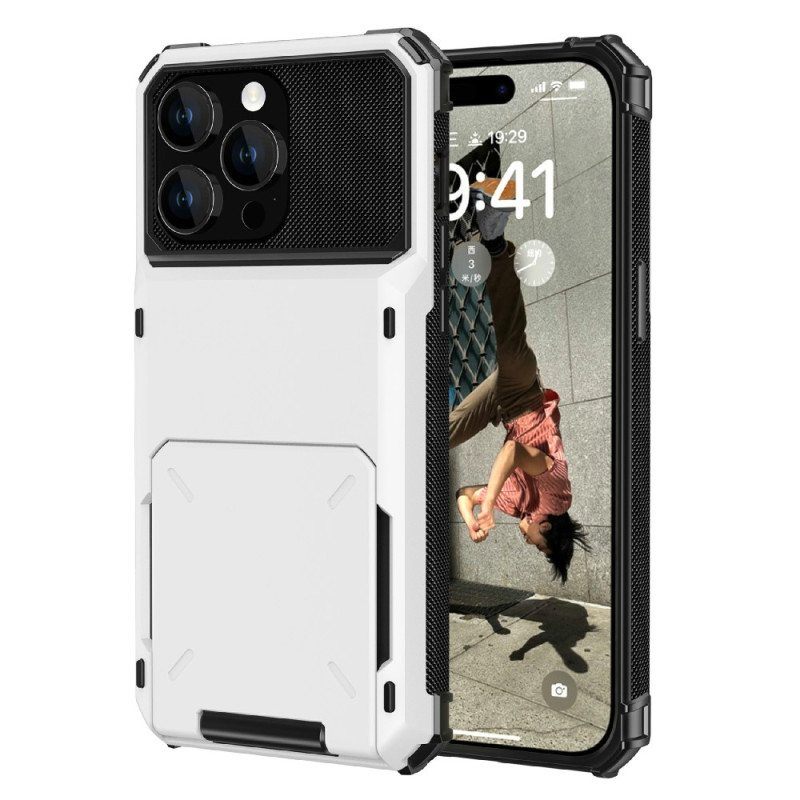 Case iPhone 15 Flip Style -korttipidike