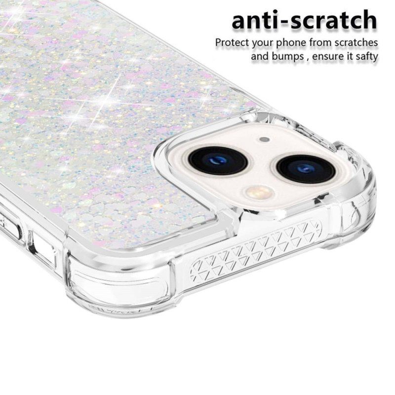 Case iPhone 15 Glitteriä