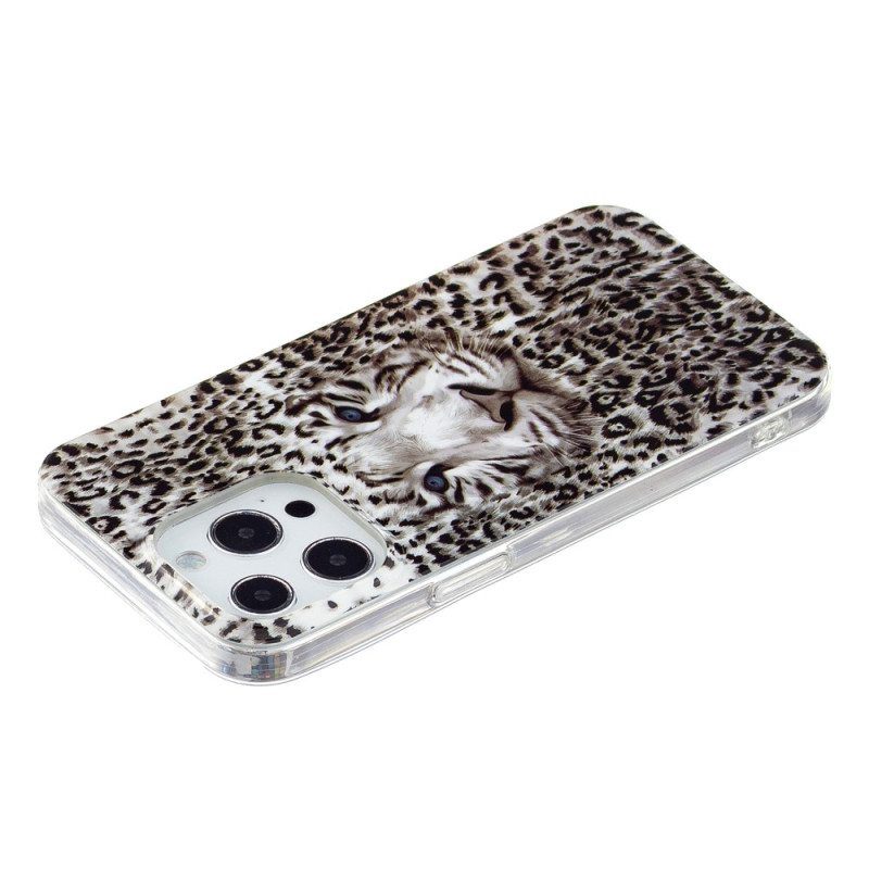 Case iPhone 15 Pro Fluoresoiva Leopardi