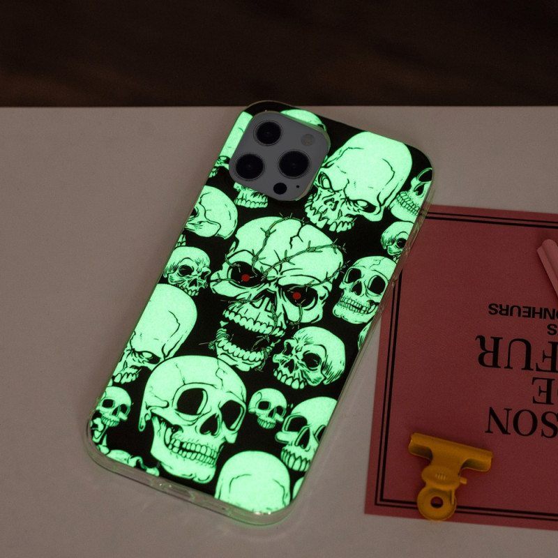 Case iPhone 15 Pro Max Fluoresoivat Pääkallot