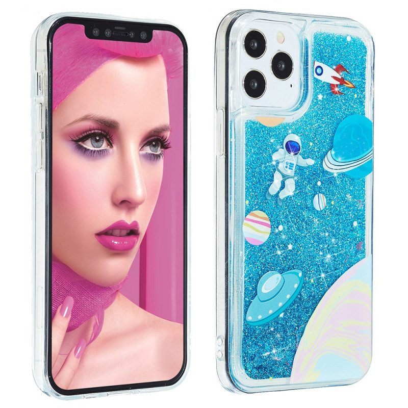 Case iPhone 15 Pro Space Glitter