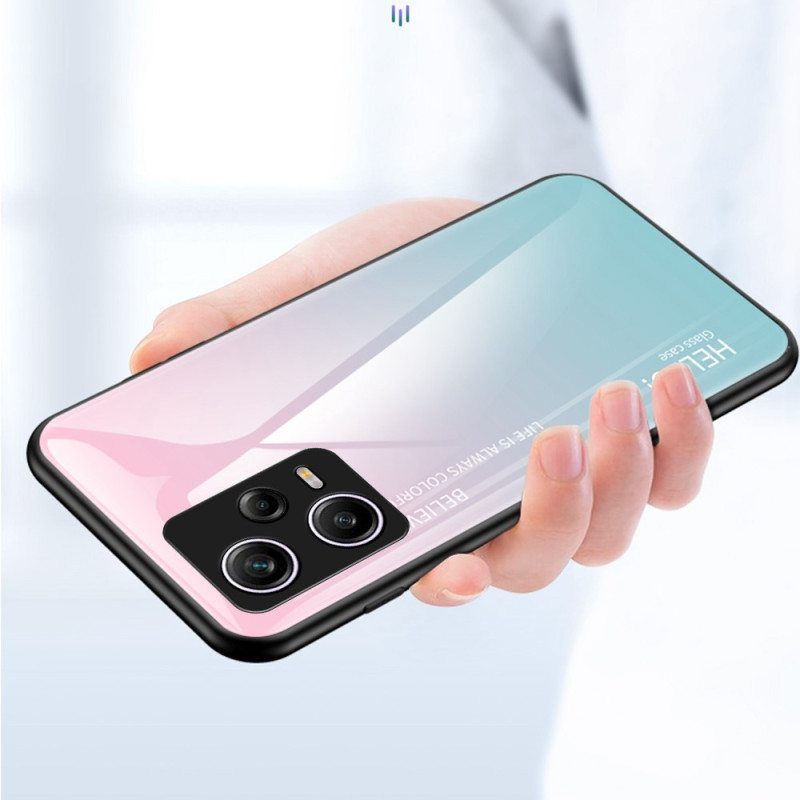 Case Poco X5 Pro 5G Karkaistu Lasi Hello