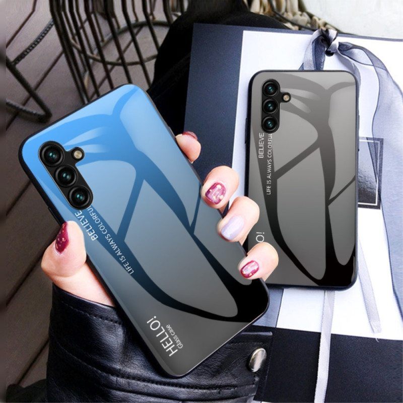 Case Samsung Galaxy A54 5G Karkaistu Lasi Hello