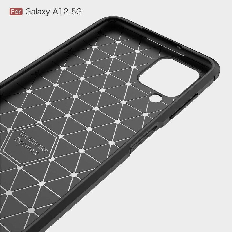 Case Samsung Galaxy M12 / A12 Harjattua Hiilikuitua