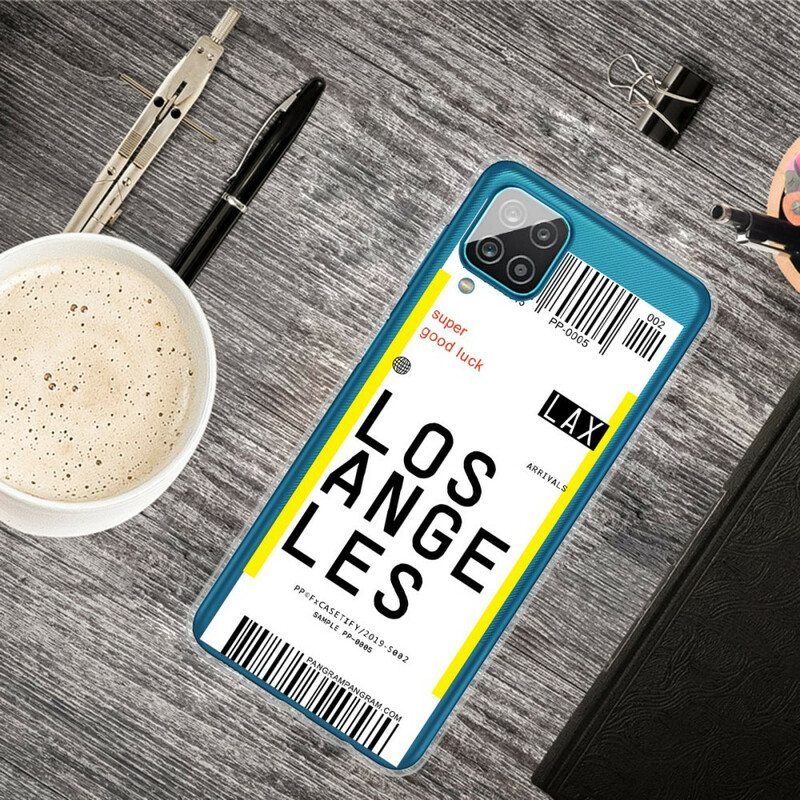 Case Samsung Galaxy M12 / A12 Lentolippu Los Angelesiin