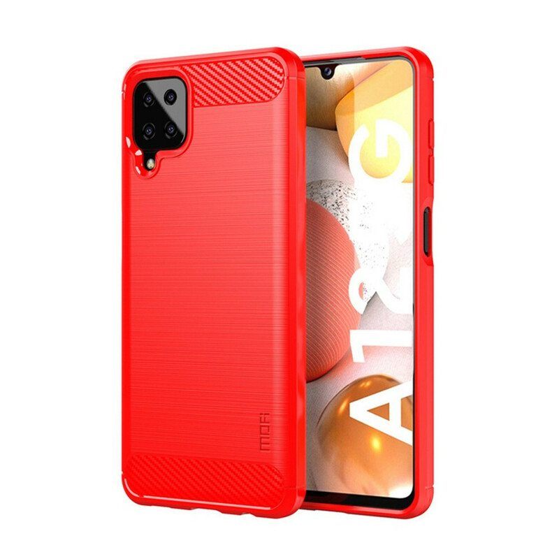 Case Samsung Galaxy M12 / A12 Mofi Harjattu Hiilikuitu