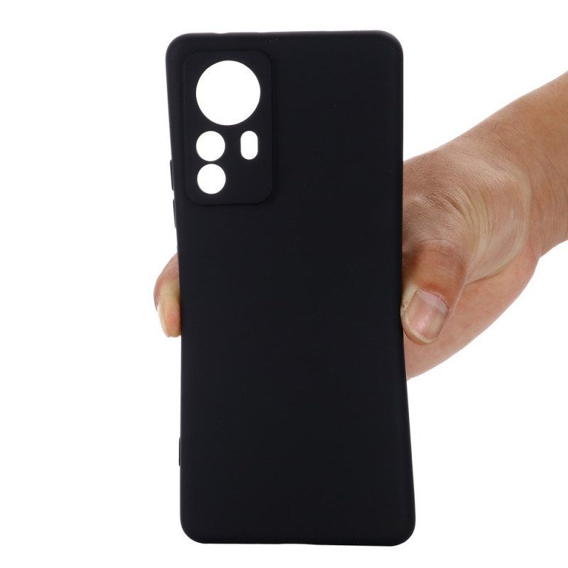 Case Xiaomi 12 Pro Nestemäinen Silikoni Kaulanauhalla