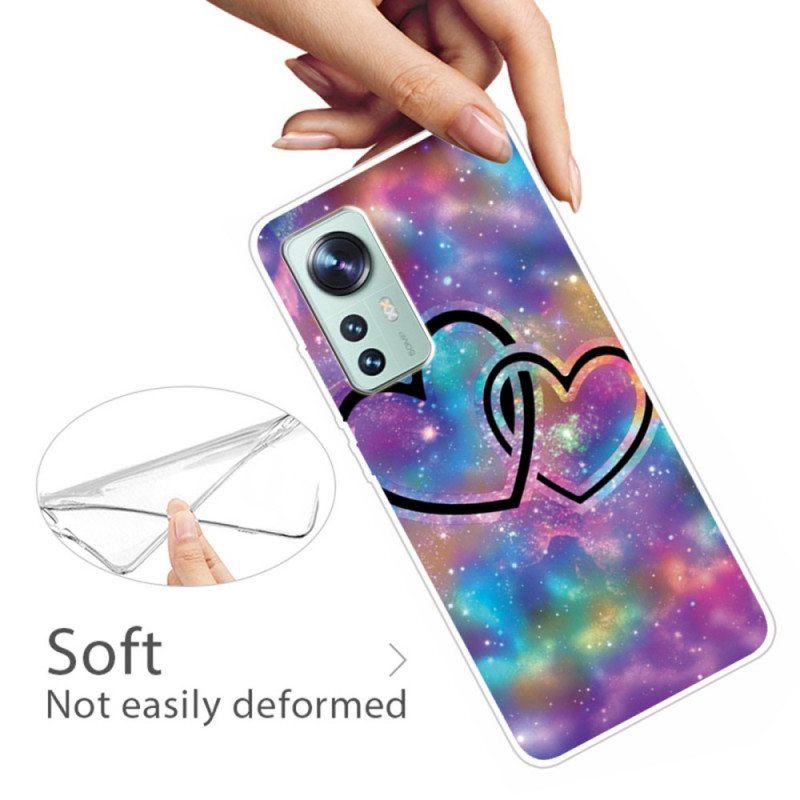 Case Xiaomi 12 Pro Silikoni Sydämet