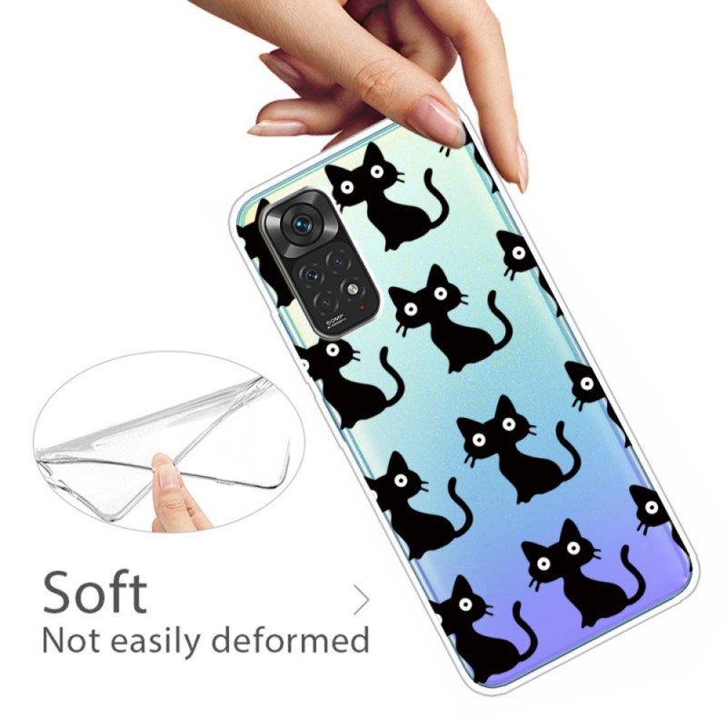 Case Xiaomi Redmi Note 11 Pro / 11 Pro 5G Useita Mustia Kissoja