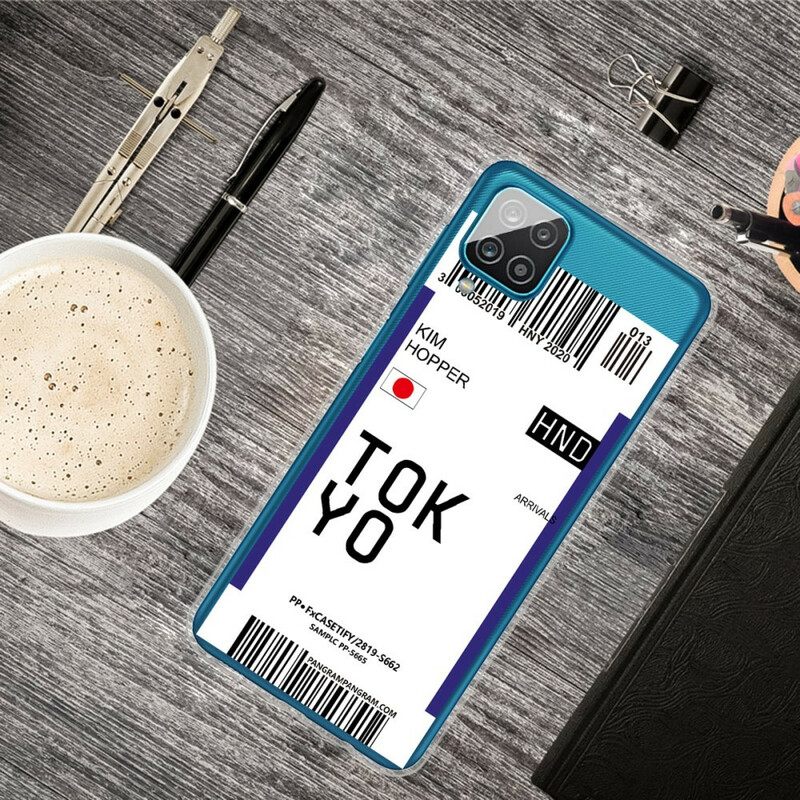 Case Samsung Galaxy A12 / M12 Boarding Pass Tokioon