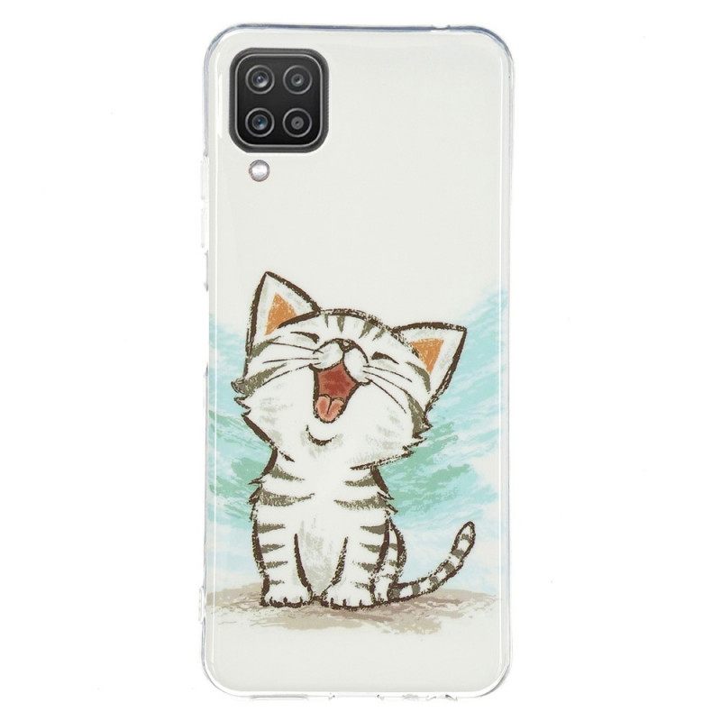 Case Samsung Galaxy A12 / M12 Fluoresoiva Kissa