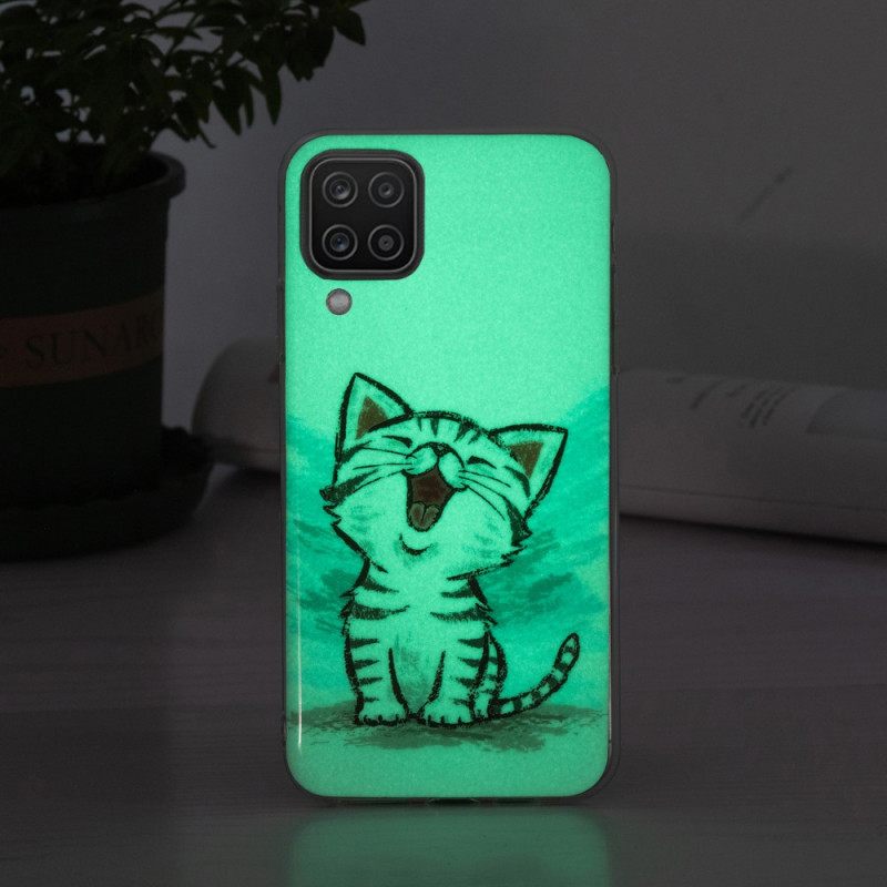 Case Samsung Galaxy A12 / M12 Fluoresoiva Kissa