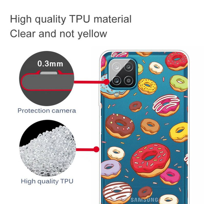 Case Samsung Galaxy A12 / M12 Love Donuts