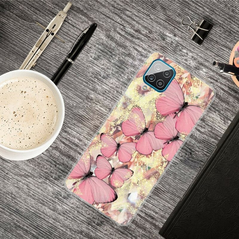 Case Samsung Galaxy A12 / M12 Royal Butterflies