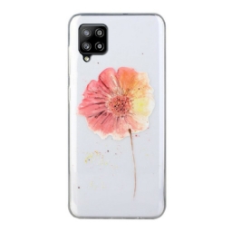 Case Samsung Galaxy A12 / M12 Saumaton Akvarellikukkakuvio