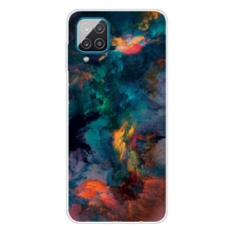 Case Samsung Galaxy A12 / M12 Värikkäät Pilvet