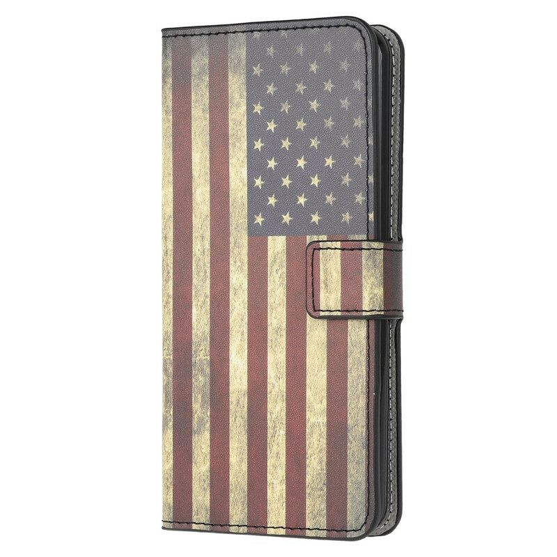 Flip Case Samsung Galaxy A12 / M12 Amerikan Lippu