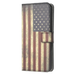 Flip Case Samsung Galaxy A12 / M12 Amerikan Lippu