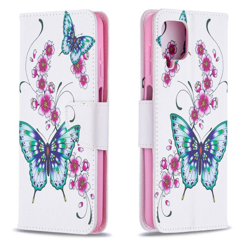 Flip Case Samsung Galaxy A12 / M12 Butterflies Kings