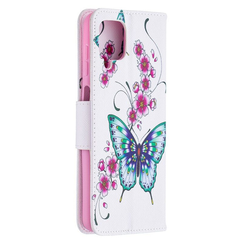 Flip Case Samsung Galaxy A12 / M12 Butterflies Kings