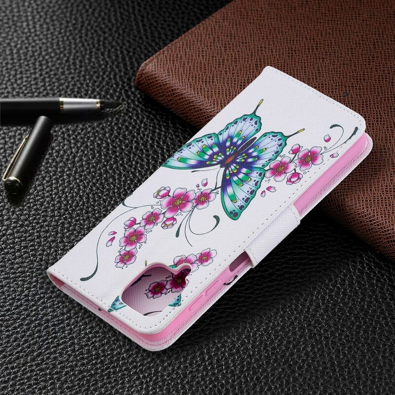 Flip Case Samsung Galaxy A12 / M12 Butterflies Kings