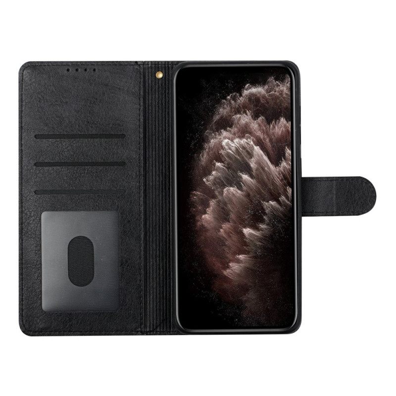 Flip Case Samsung Galaxy A12 / M12 Faux Leather Silhouette