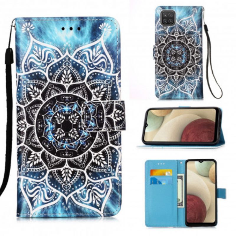 Flip Case Samsung Galaxy A12 / M12 Mandala Taivaalla