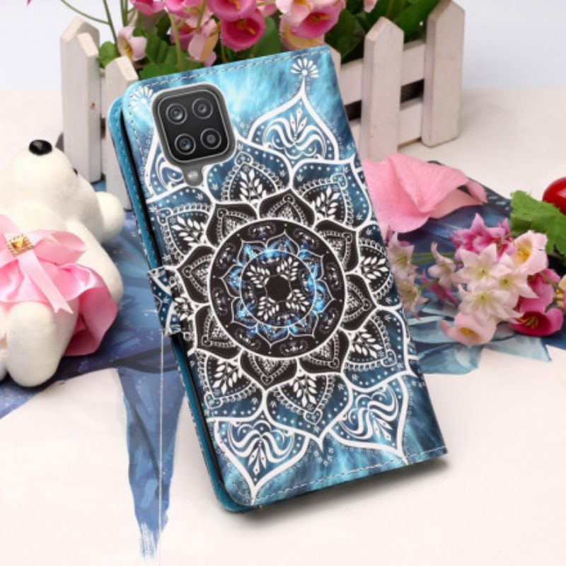 Flip Case Samsung Galaxy A12 / M12 Mandala Taivaalla