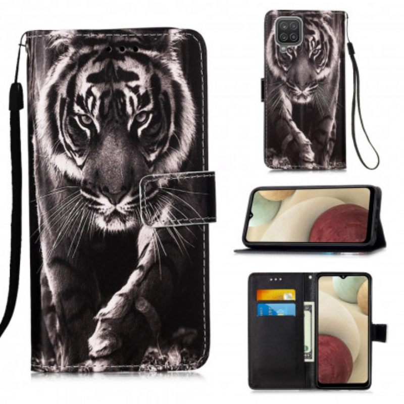 Flip Case Samsung Galaxy A12 / M12 Night Tiger