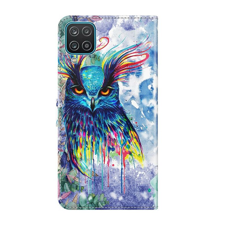 Kotelot Samsung Galaxy A12 / M12 Bird Watercolour