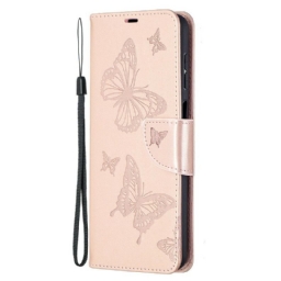 Kotelot Samsung Galaxy A12 / M12 Butterflies In Flight With Lanyard