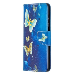 Kotelot Samsung Galaxy A12 / M12 Golden Butterflies