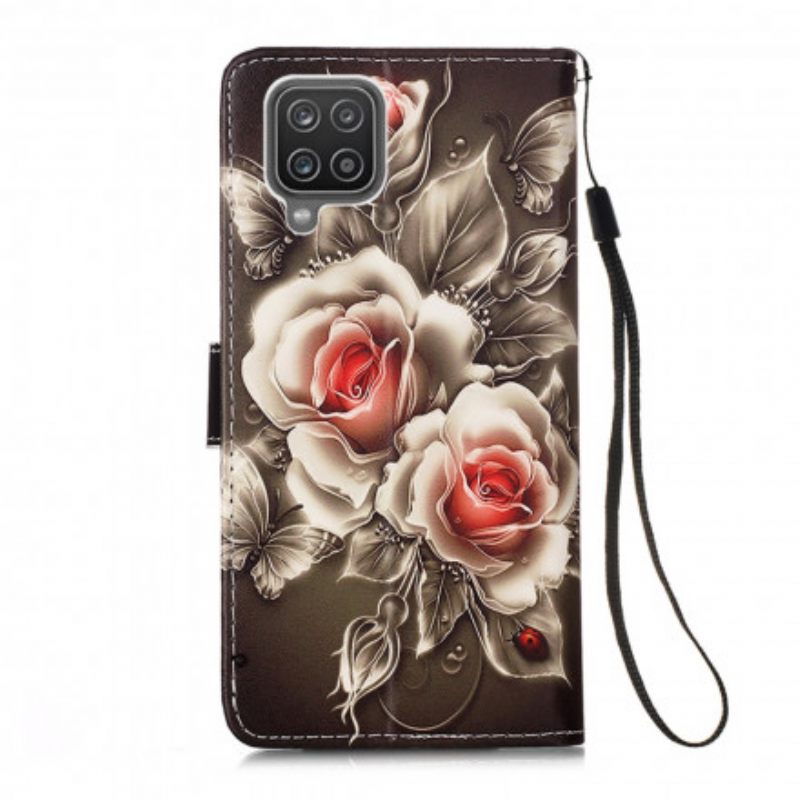 Kotelot Samsung Galaxy A12 / M12 Golden Roses