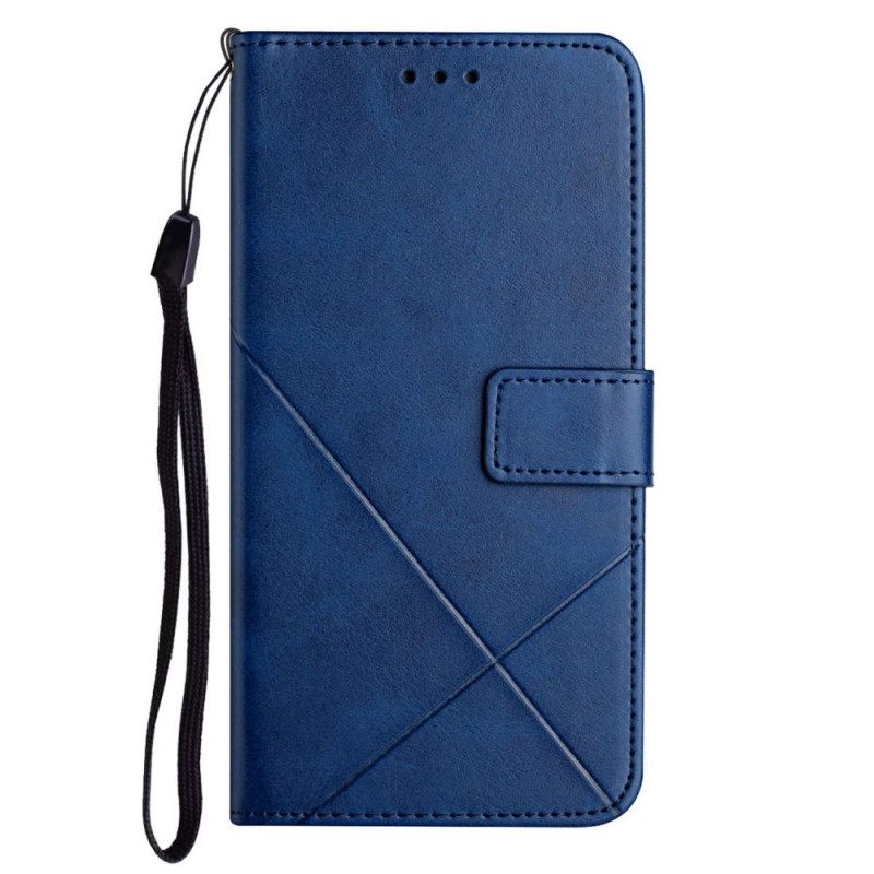 Kotelot Samsung Galaxy A12 / M12 Style Leather Geo X Design