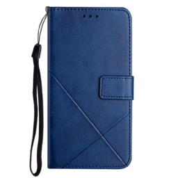 Kotelot Samsung Galaxy A12 / M12 Style Leather Geo X Design