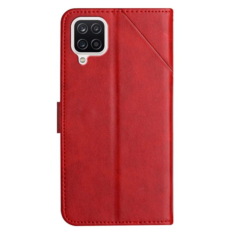 Kotelot Samsung Galaxy A12 / M12 Style Leather Geo X Design