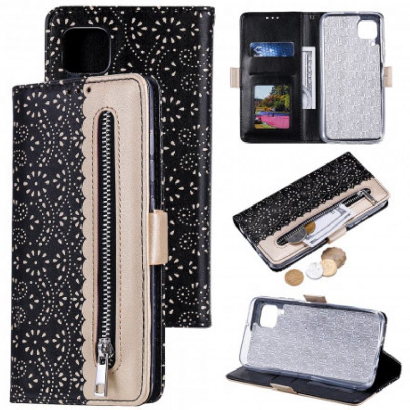 Kotelot Samsung Galaxy A12 / M12 Suojaketju Kuori Lace Strap Kolikkokukkaro