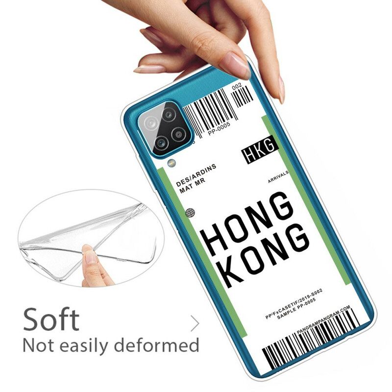 Kuori Samsung Galaxy A12 / M12 Boarding Pass Hongkongiin