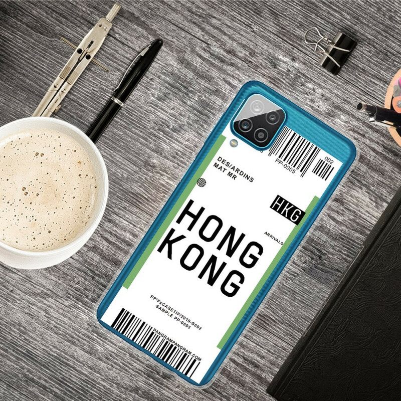 Kuori Samsung Galaxy A12 / M12 Boarding Pass Hongkongiin