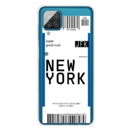 Kuori Samsung Galaxy A12 / M12 Boarding Pass New Yorkiin